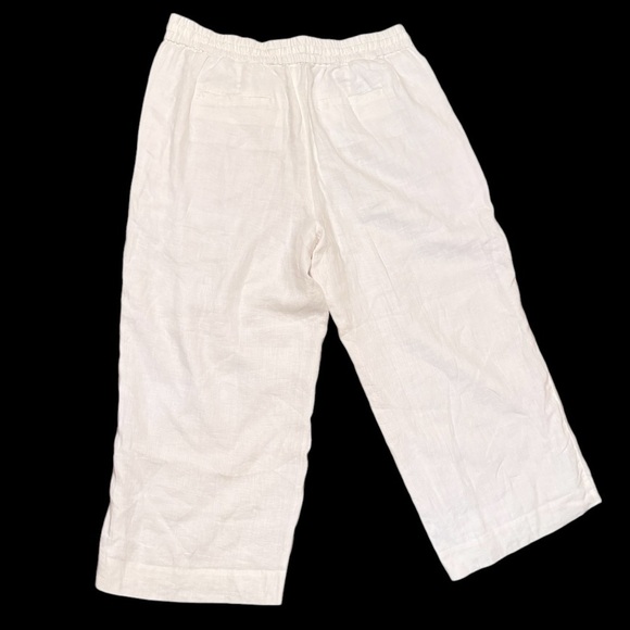 J. Crew | Wide-Leg Seaside Linen Pants (L) - Picture 2 of 5